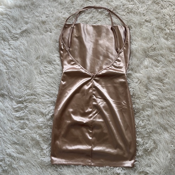 NWOT Fashion Nova satin dress - Picture 4 of 6